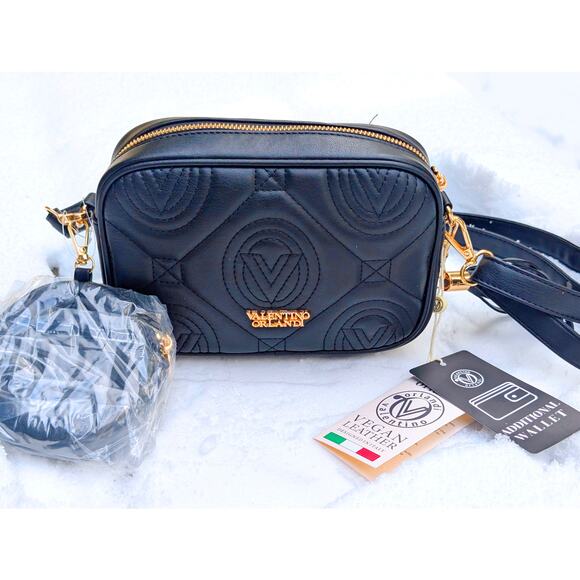 New Valentino Orlandi Vegan Leather Crossbody Bag & Wallet Set | NWT | MSRP $310 - Picture 9 of 12